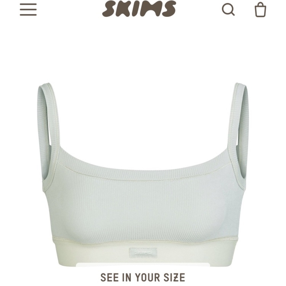 Skims Soft Lounge Bralette Talc